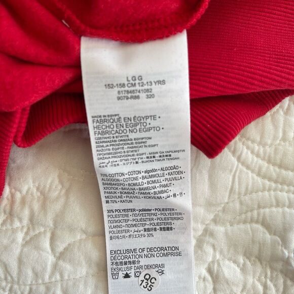LEVI'S Children's Red Sweatshirt Size L C= - Picture 7 of 7